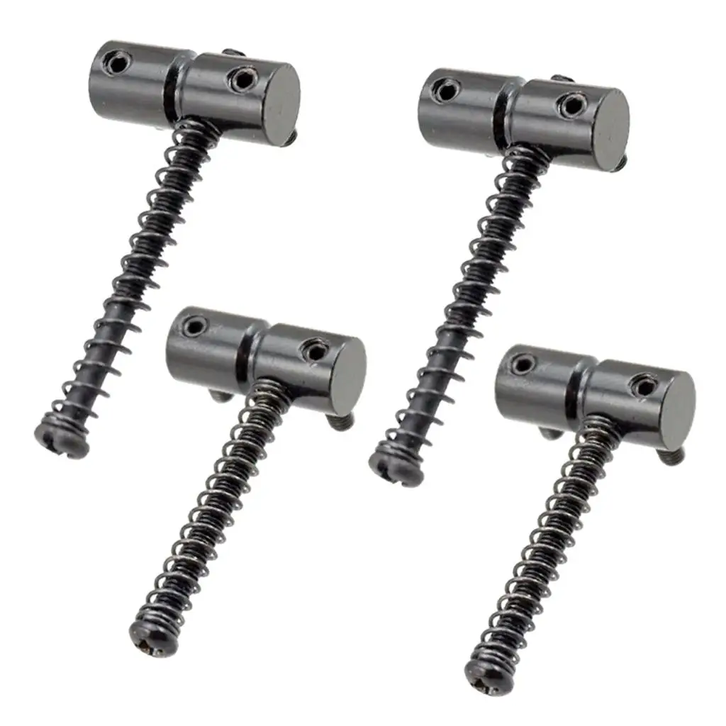 Selles à cordes verrouillées, fixation de pont en métal Durable, rouleaux de selle pour basse électrique, remplacement de guitare acoustique à 4 cordes