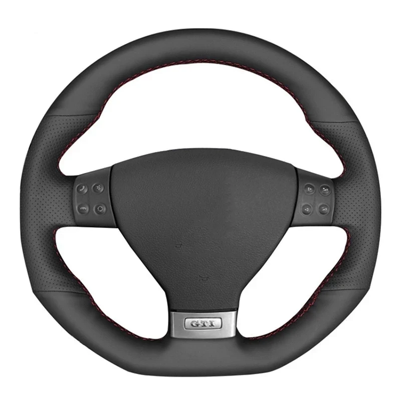 Customized Car Steering Wheel Cover Original Steering Wheel Braid For Volkswagen Golf 5 Mk5 GTI VW Golf 5 R32 Passat R GT 2005