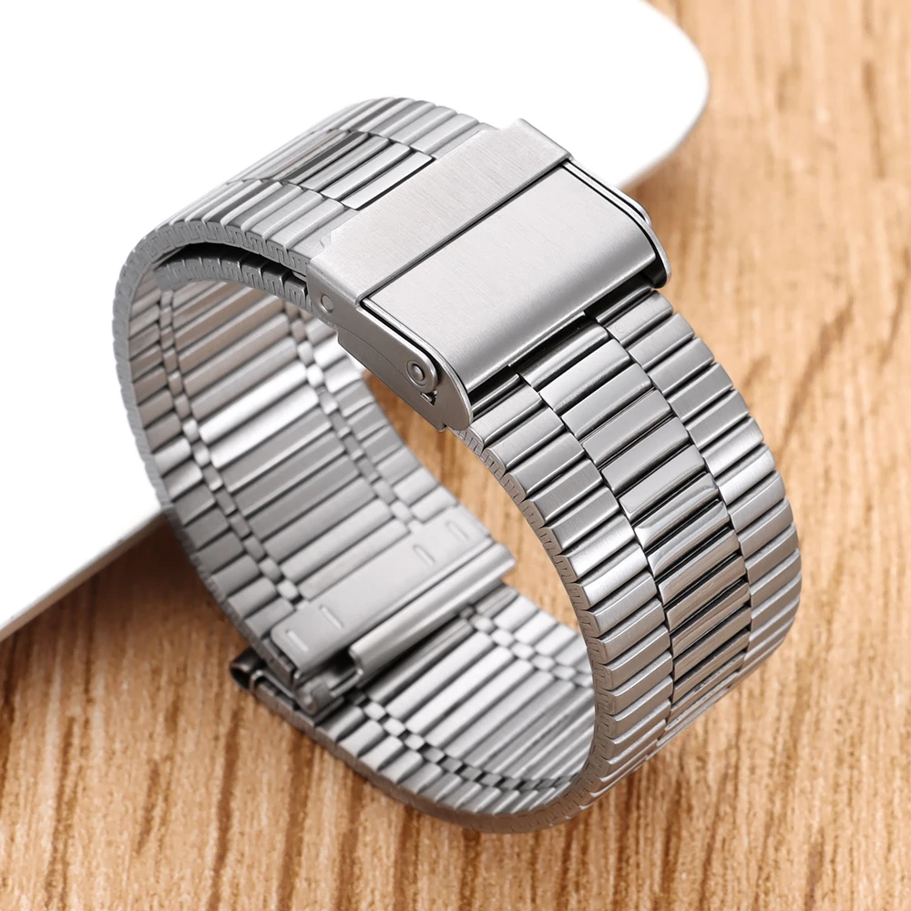 Stainless Steel Watch Strap Bracelet 20mm 22mm Matte & Polishing Women Men Watchband Quick Release Spring Bar Band Accessories image 3