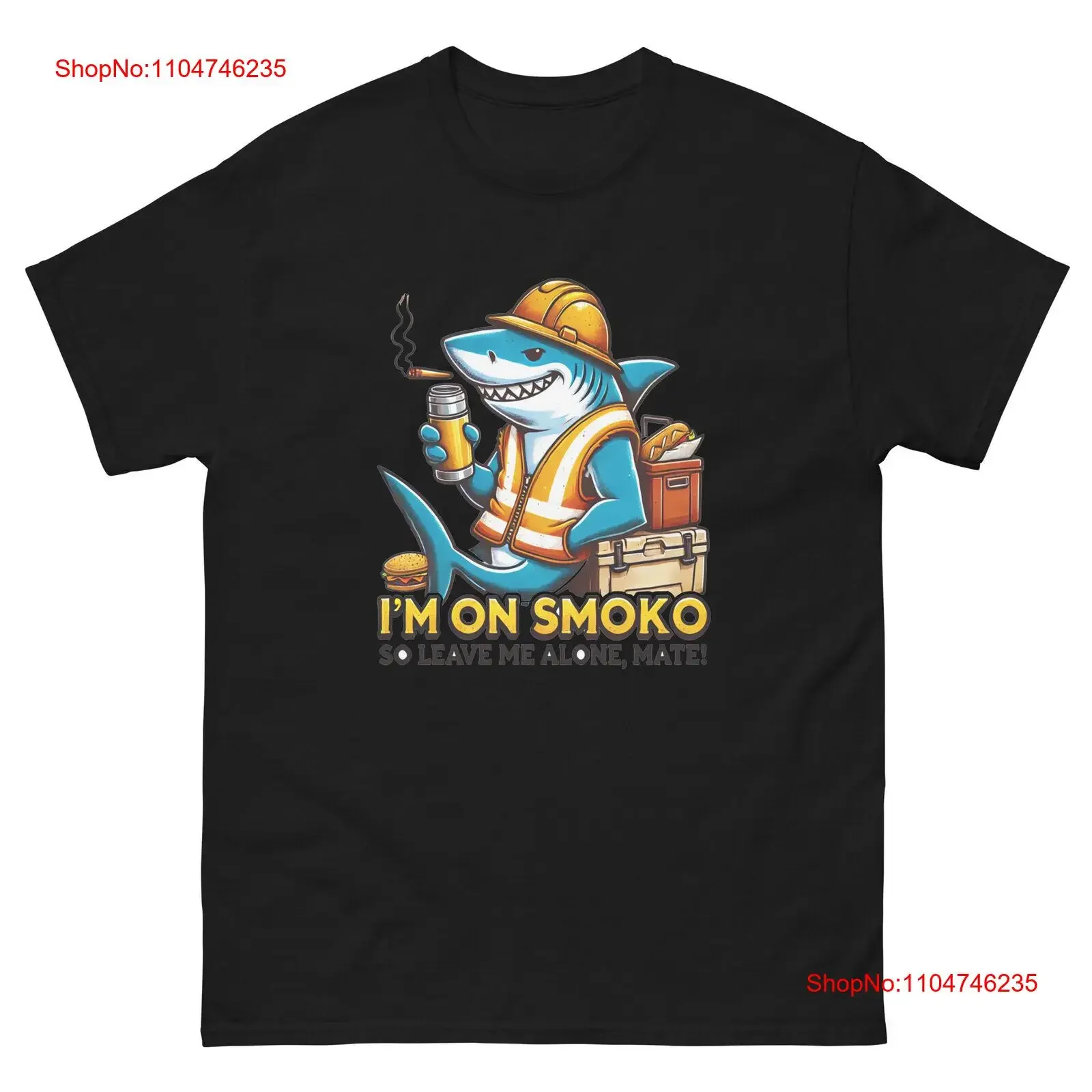 Camiseta divertida I'm On Smoko Mate, ropa de calle versátil lavada vintage, elegante, informal, gráfico suave, transpirable, cómoda, a la moda