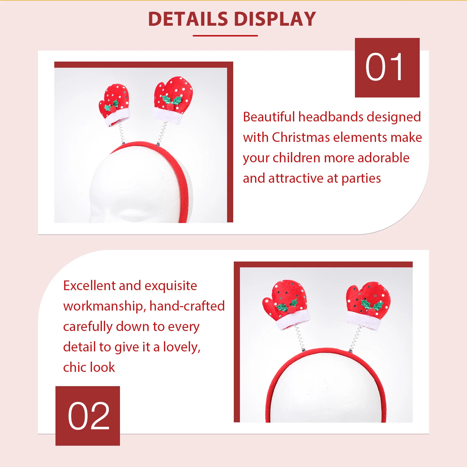 

13Pcs Christmas Hair Hoops Adorable Kids Cartoon Headdress Holiday Party Hair Decoration Xmas Headband Christmas Headdress