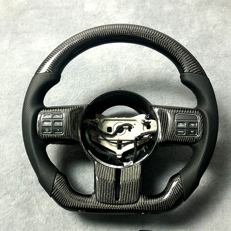 For Jeep Wrangler JK JL  Steering Wheel Carbon Fiber Customization