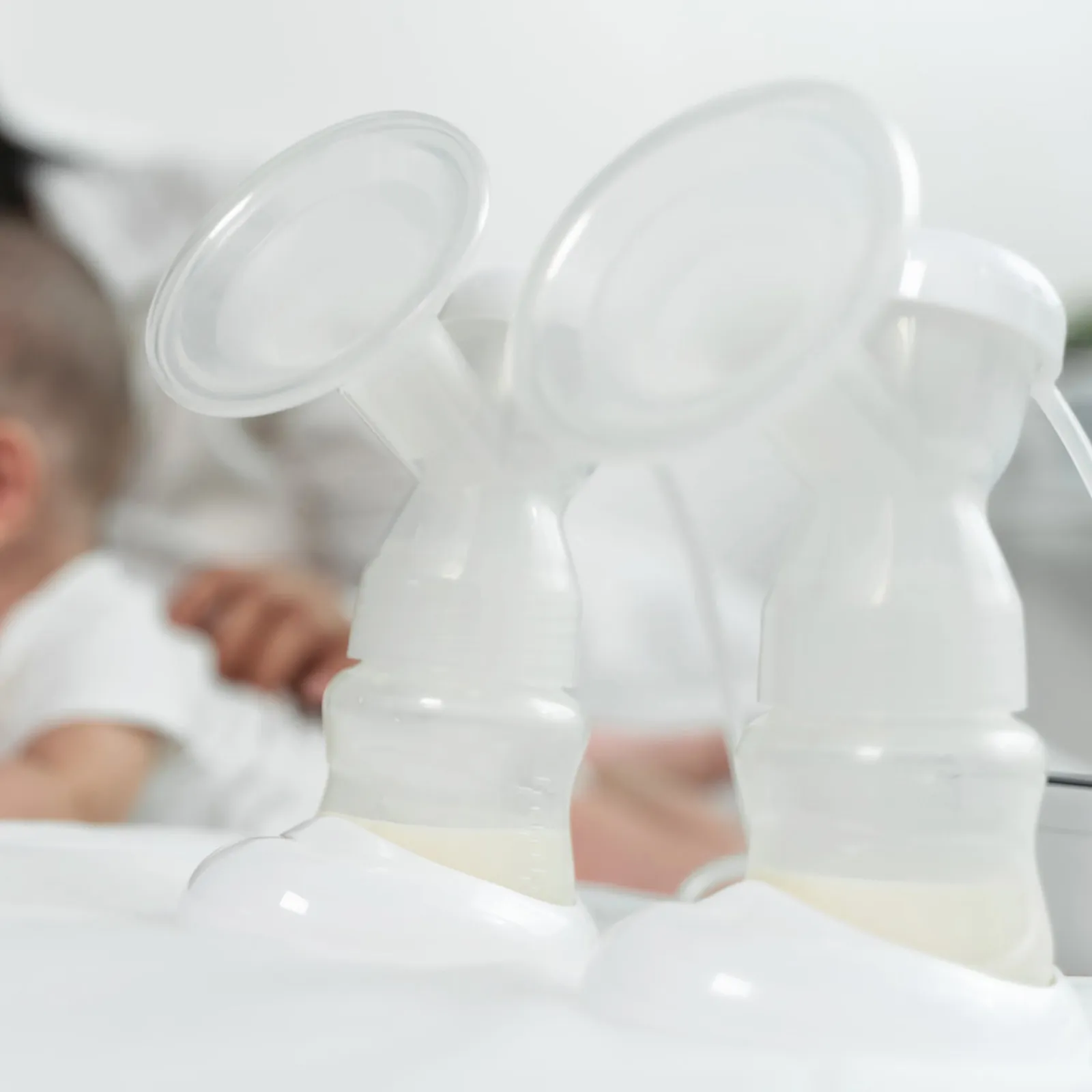 

2Pcs Silicone Breast Pump Accessories Anti Backflow Pads Reusable Fittings for Manual Electric Pumps White Parts