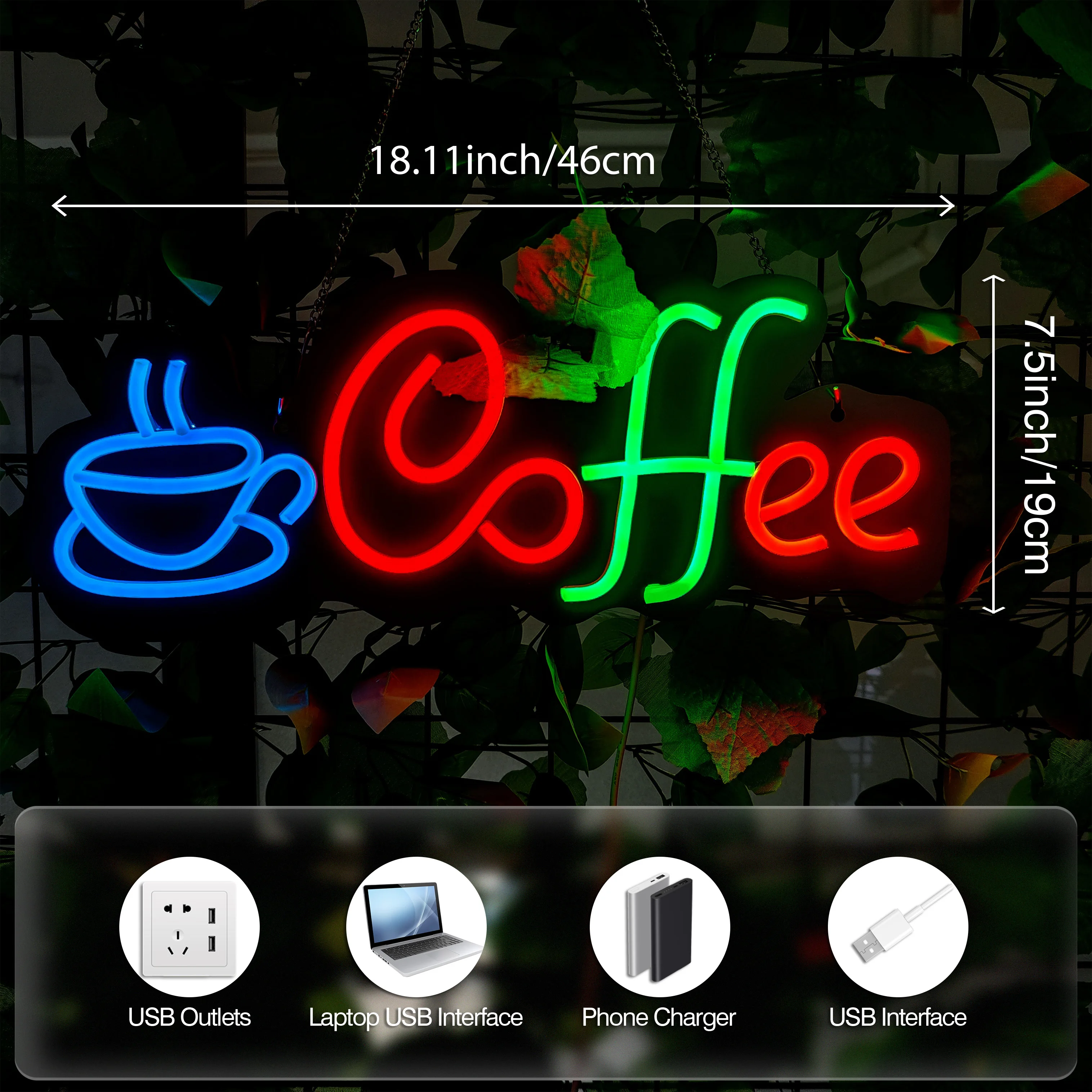 1 stuk koffie LED-neonlichtdec - Resin Craft Ideas recensie en prijs