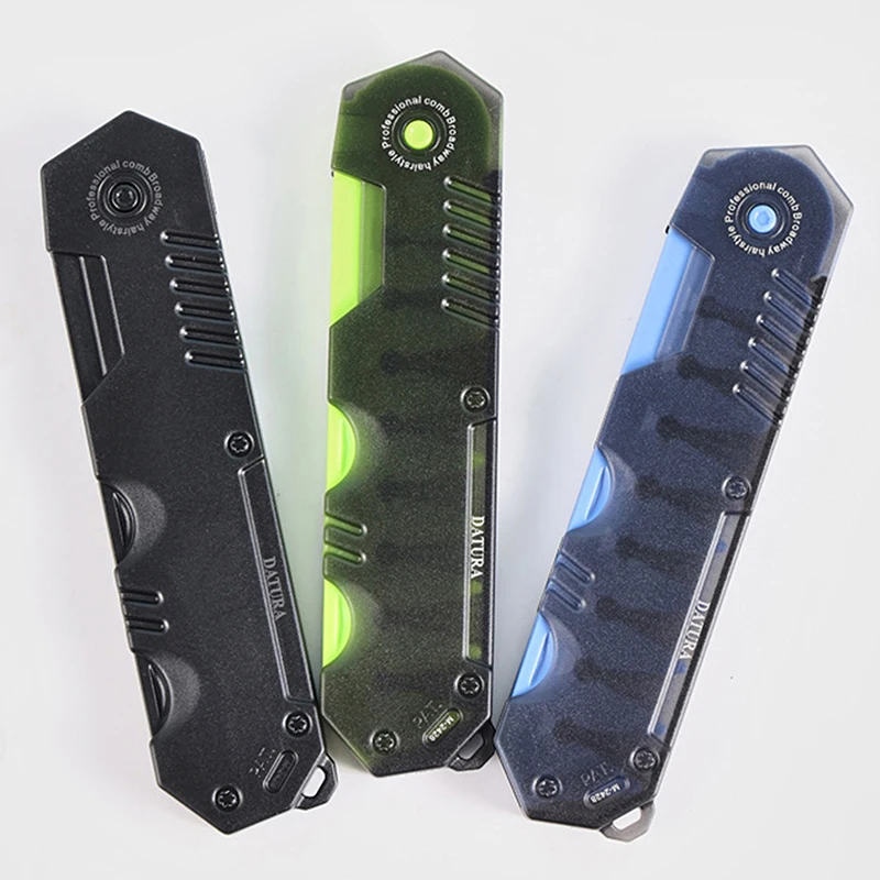 

New Versatile Portable Plastic Foldable Pocket Comb Hairdresser Men's Oil Beard Wide Tooth Comb Hair Styling Tool