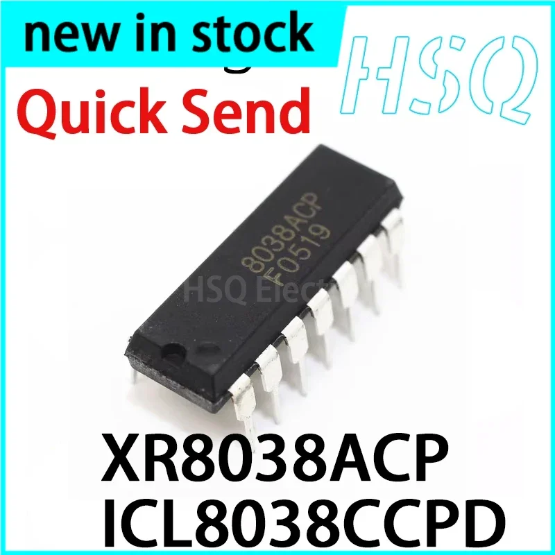 1PCS ICL8038CCPD XR8038ACP Inline DIP-14 New Precision Waveform Generator Chip