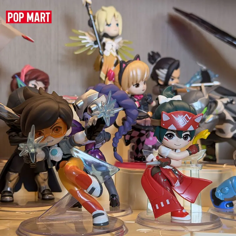 POP MART Overwatch Play of The Game Series Genuine Blind Box Toys Mystery Box Guess Bag Ornament Figurines Home Decor Desktop