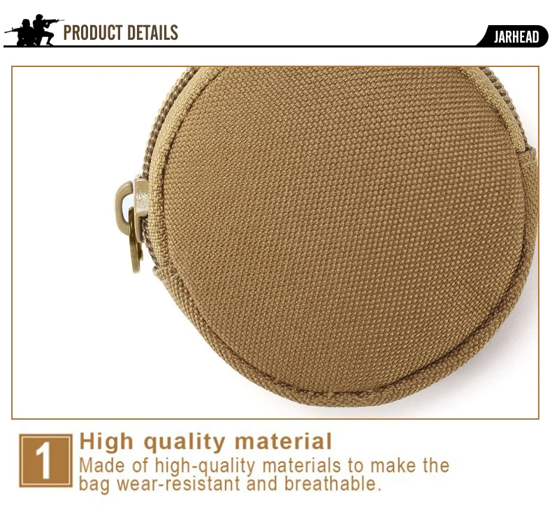 Taktische EDC Männer Schlüssel Brieftasche Tasche Outdoor USB Kabel U-Disk Kopfhörer Lagerung Tasche für AirPods Freebugs Kopfhörer schutzhülle – Detail 18