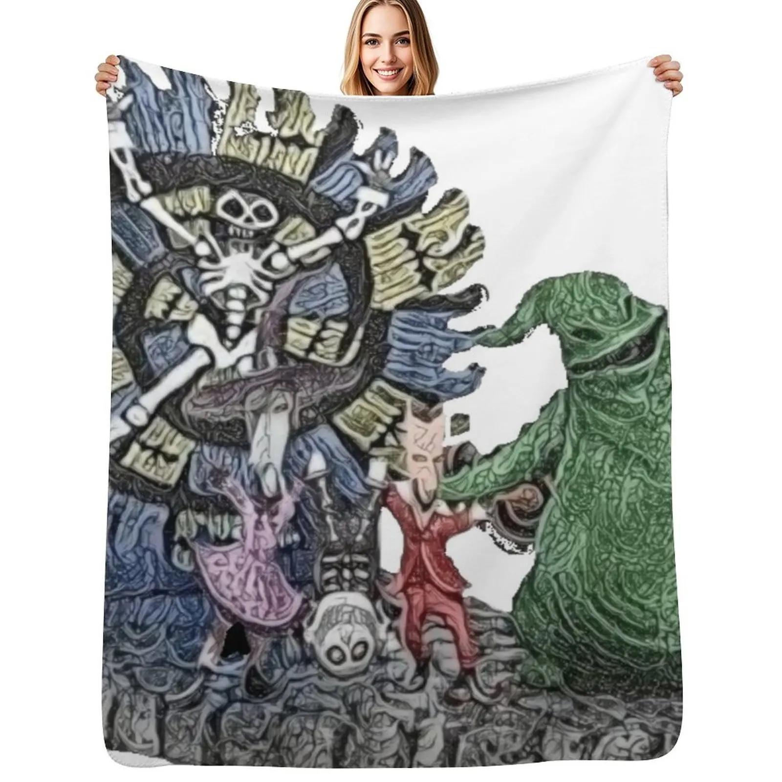 

oogie boogie crew Throw Blanket Plaid anime Sofas Blanket