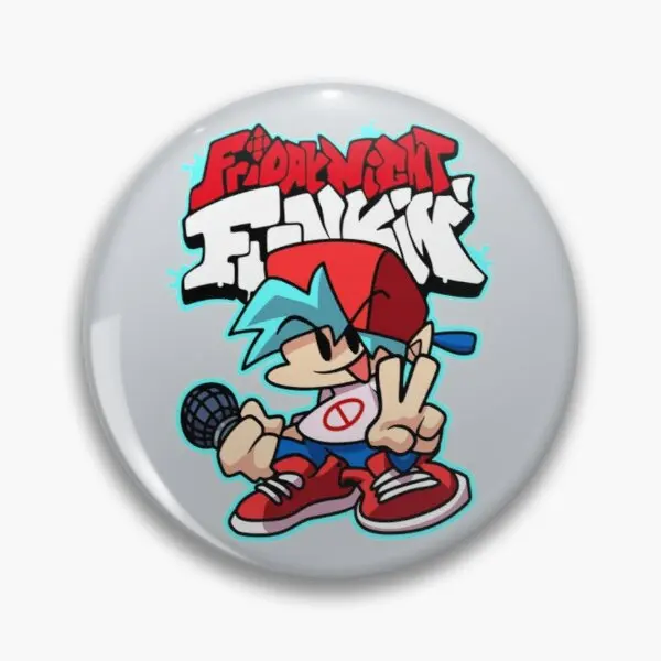 Friday Night Funkin  Soft Button Pin Lover Cartoon Clothes Fashion Lapel Pin Decor Metal Funny Creative Brooch Hat Collar Cute