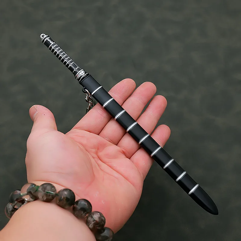 Modèle d'armes périphériques de jeu d'anime de lame: épée du roi fantôme 22cm, accessoire tout en métal et ornement de couteau, ouvre-lettre non coupé