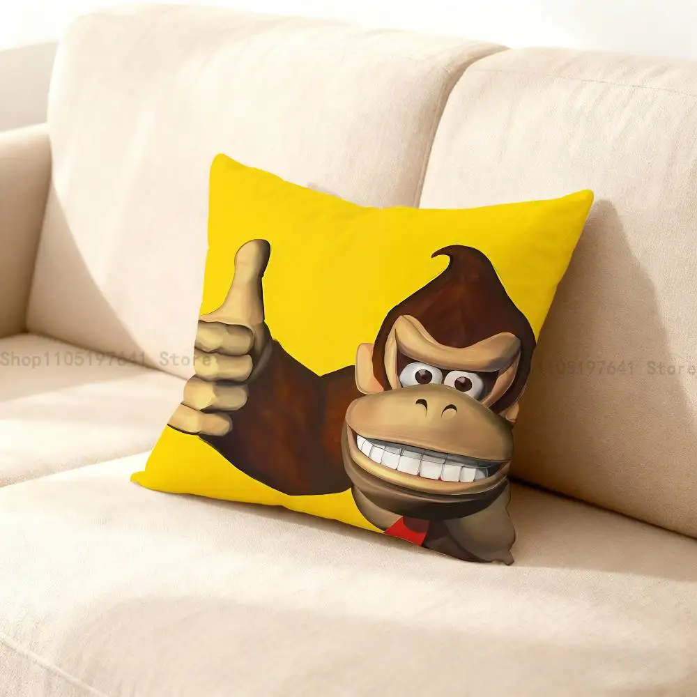 

Classic D-Donkey K-kong Pillow Case For Sofa Decor Car Office Room Printing Cushion Cover Decorations and Protector