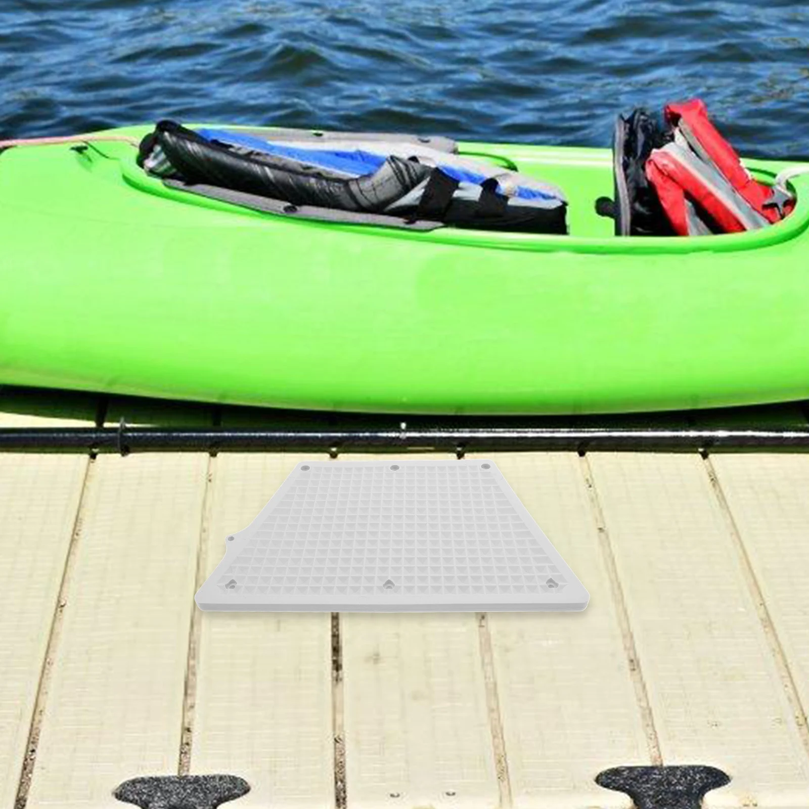 

Light Grey Kayak Motor Block Trapezoidal Trolling Motor Mount Plate Replacement Board for Kayak Fishing Canoe Inflatable Boat