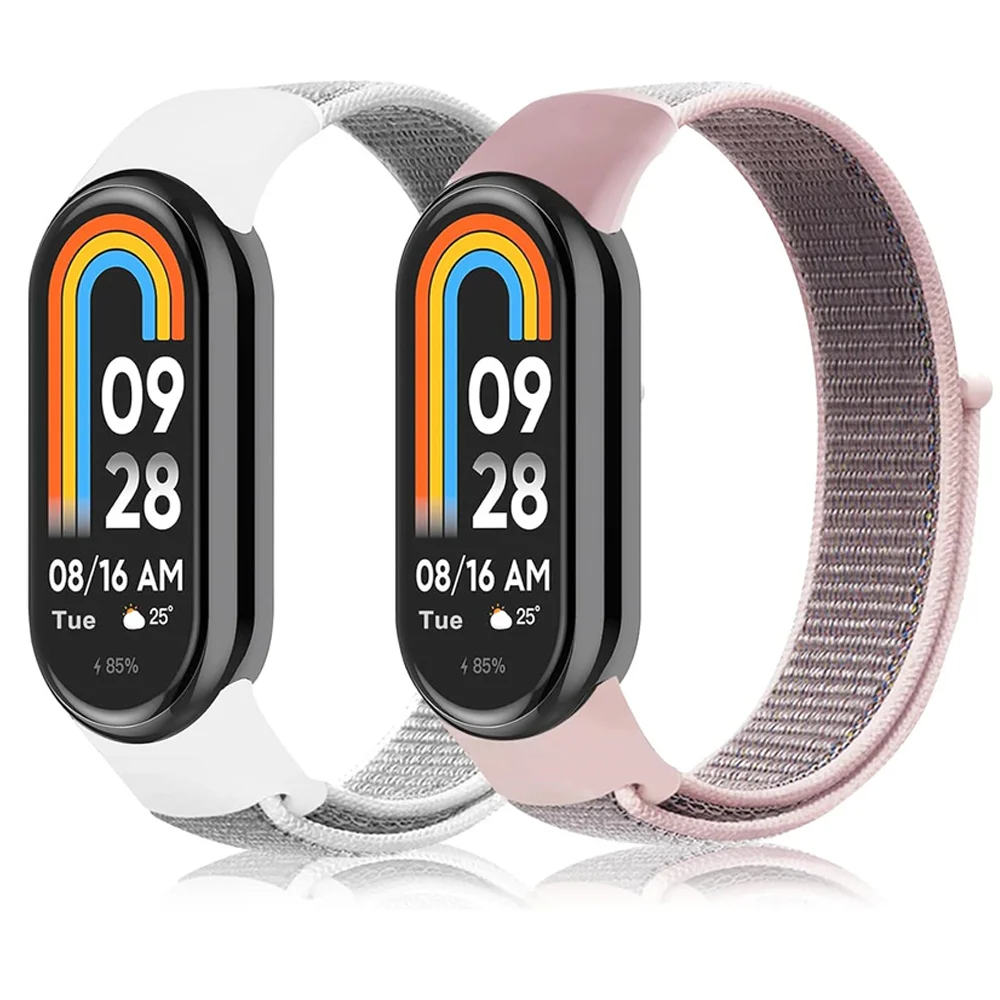 Nylon Loop for xiaomi Mi Band 8 NFC Strap Smart Watch Wristband Correas Replacement pulsera Mi band 8 global version Bracelet
