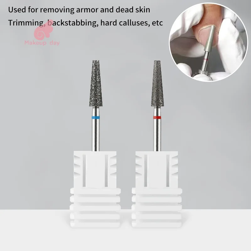 

1pc Diamond Nail Drill Bit Fresa Per Cuticole Clean Gel Straripamento Removal Manicure Pedicure Tool