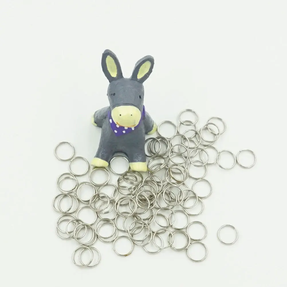 

500Pcs Jewelry Accessories Hand Ring Necklace Parts 10mm Double Circle Open Rings Jewelry Making Kit DIY Crafts