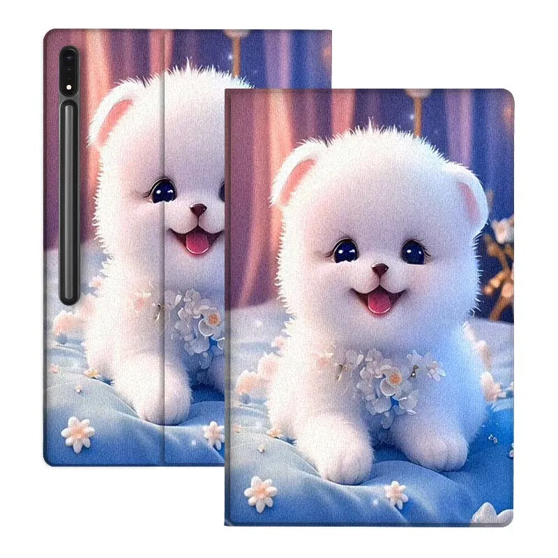 

Cute Cat Penguin Art For Samsung Galaxy Tab S10 S9 S8 S7 FE Lite Soft Flexible Support Tablet Case Gift