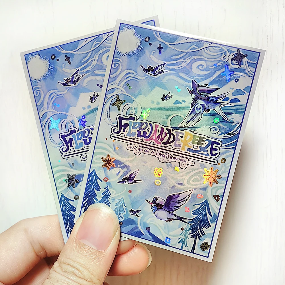 50Pcs/Set 63*90mm Anime Game YuGiOh OCG Flash Card Sleeve Floowandereeze Sky Striker Ace Dragonmaid Collectibles Gift Toys