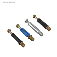 50 sets of zinc alloy three in one wardrobe connectors eccentric wheel nuts and screws fixed with wooden fasteners