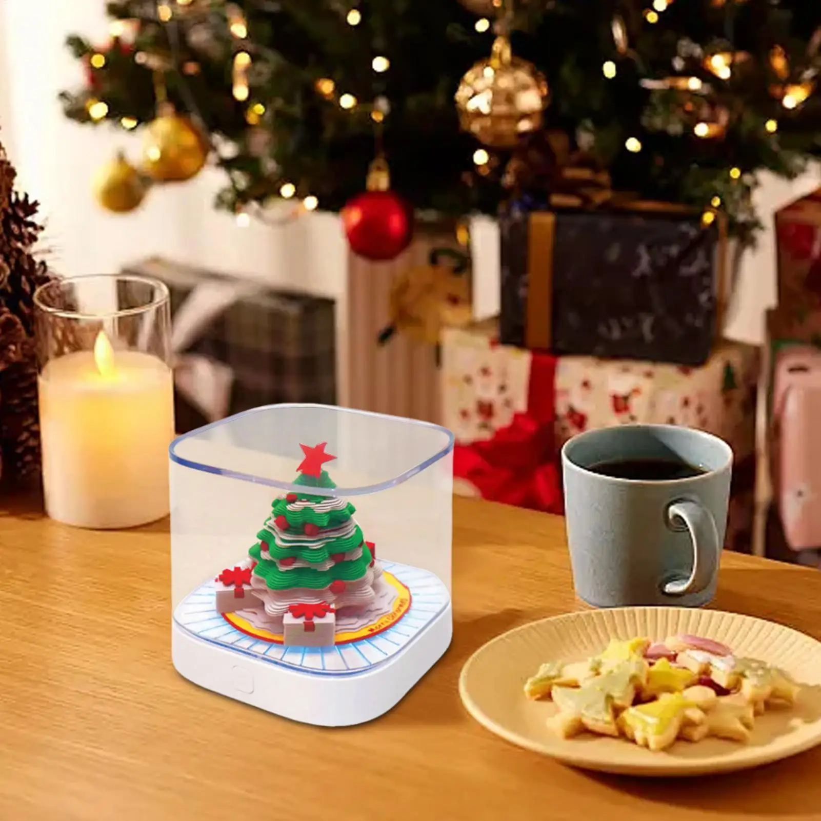 3d Calendar 3d Christmas Tree Art Calendar Memo Pad With Light Planner Organizer Schedule For Adults Kids Time Management Daily