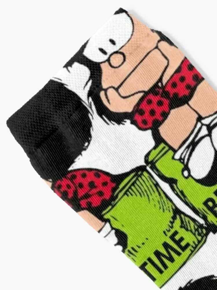 Mafalda break time sitting and relaxing position Socks set hip hop cute bright garter Girl'S Socks Men's