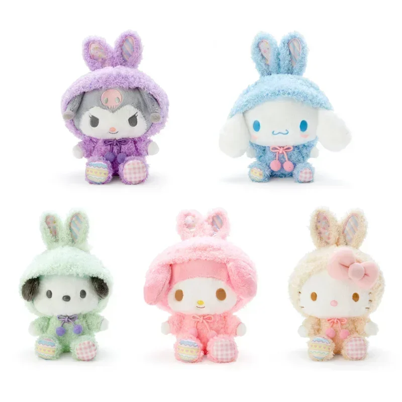 

Подушка Miniso Sanrio из мультфильма Kuromi Hello Kitty My Melody Cinnamoroll, плюшевая игрушка, мягкая плюшевая кукла, подушка для девочек, подарок на день рождения