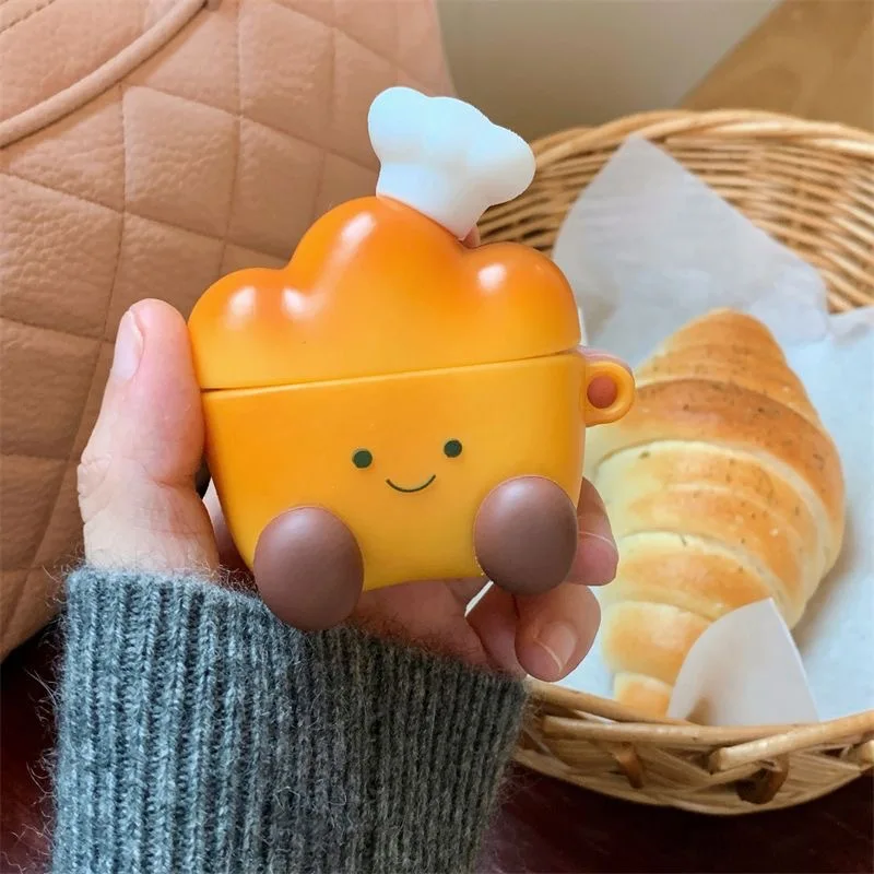 3D Chocolate Cookies Bread Cover for AirPods 4 2025 Cartoon Cute Earphone Case for AirPods Pro 3 Cover Soft Cover for AirPods 3