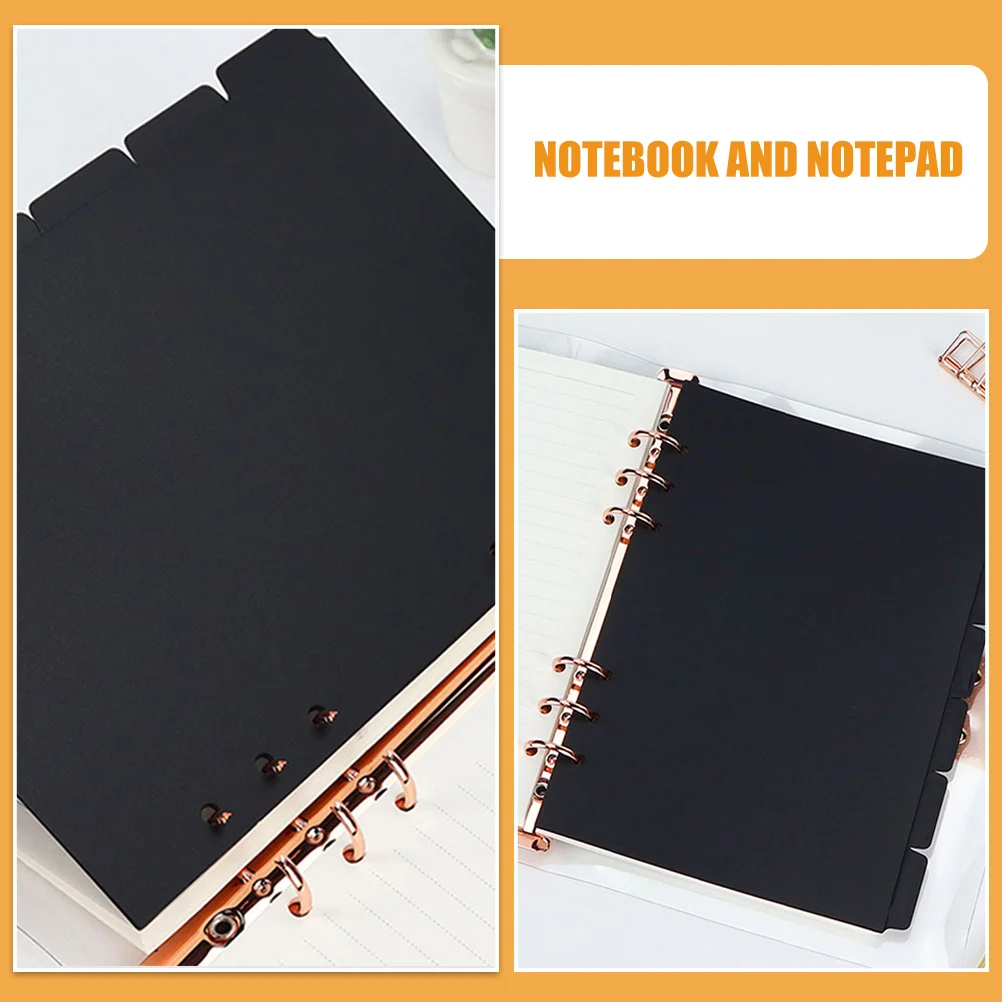 3 مجموعات A5 صفحات الموثق الورقية فواصل قابلة للفصل لمجلدات الحلقة تصنيف علامات الصفحة المفكرة لوازم فواصل الفهرس #3