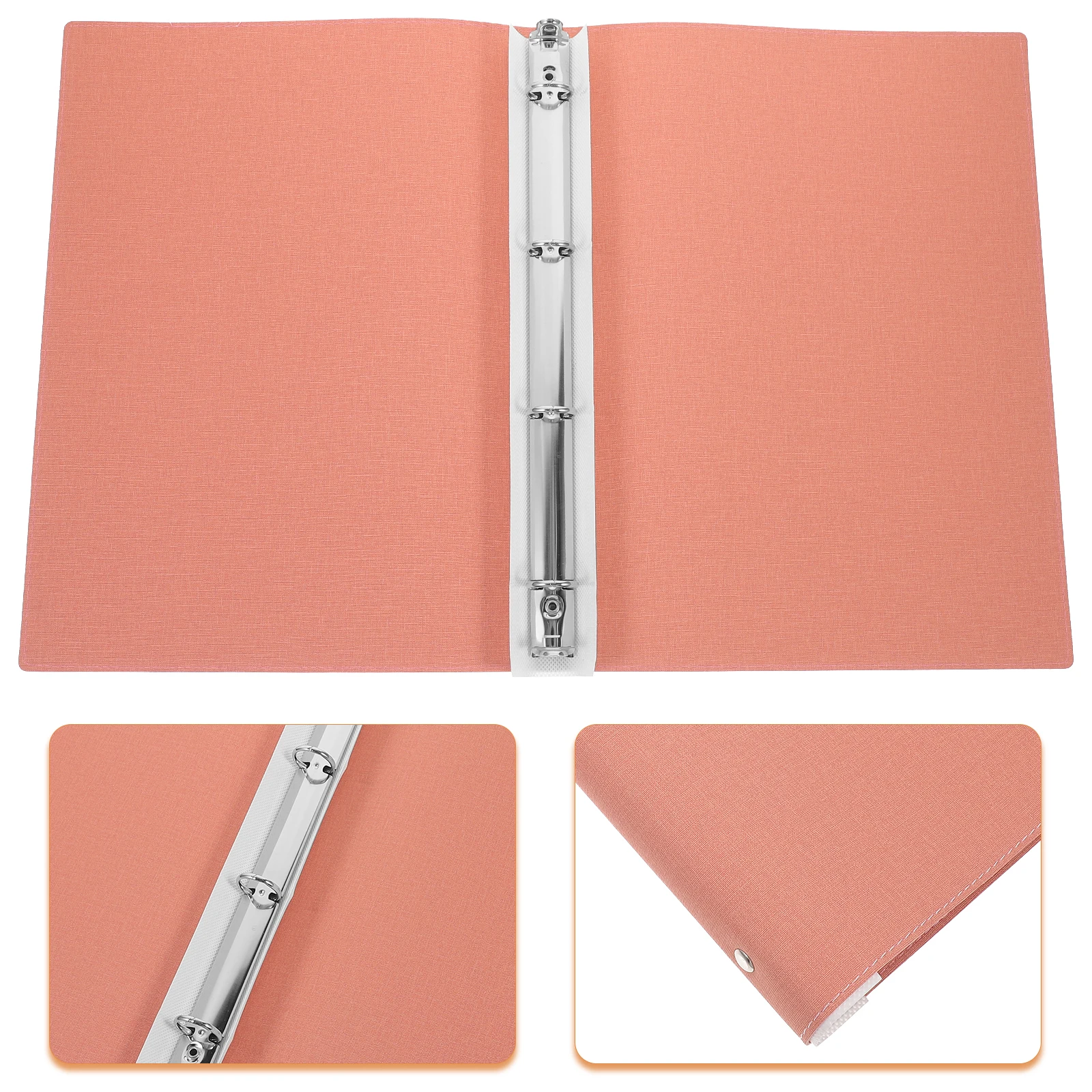 

Binder Case Loose-leaf File Cover Document Journal Protector Notebook Binders Refillable