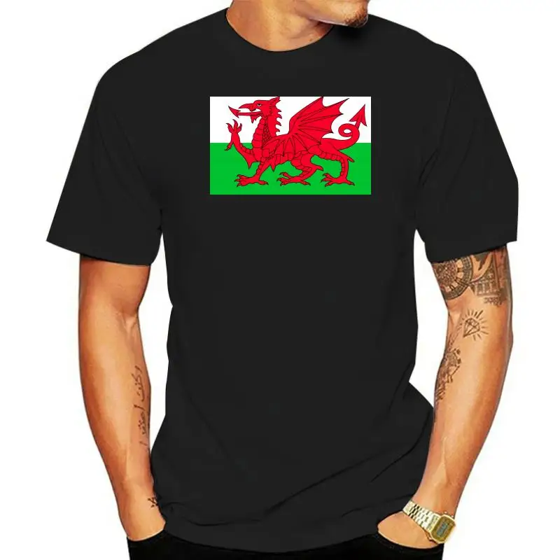 WALES WELSH DISTRESSED LOOK FLAG MENS T SHIRT RUGBY FOOTBALL EURO SPORT NATIONAL