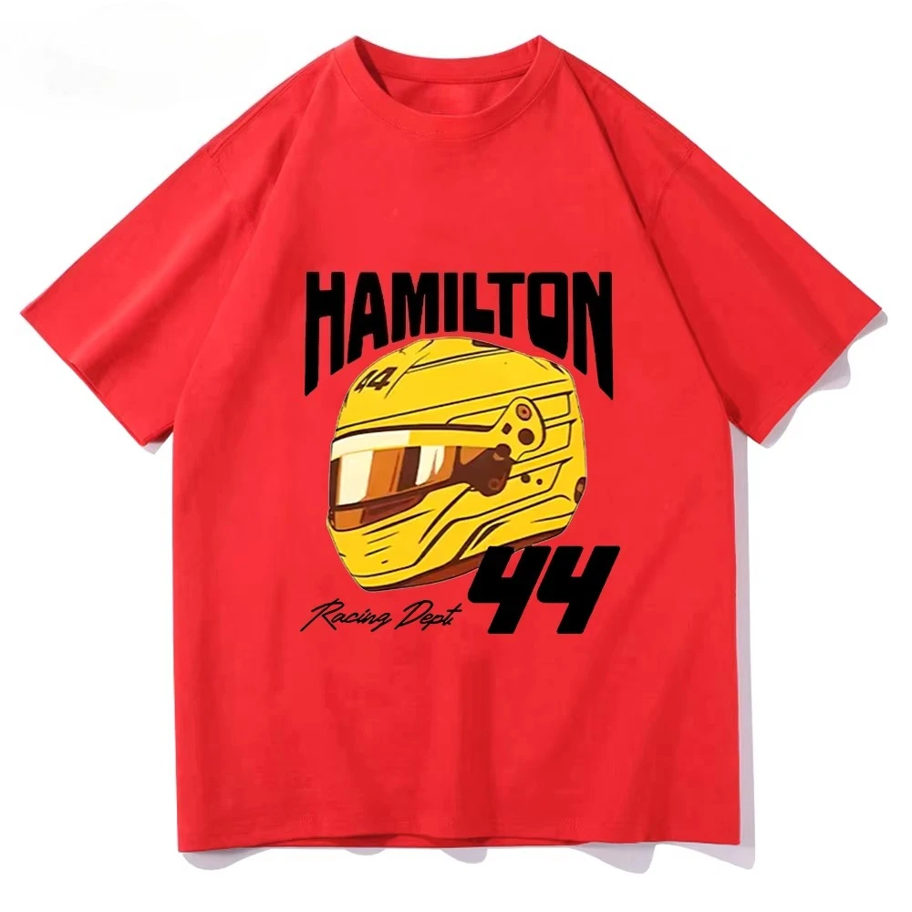Hamilton Champion T-Shirt Motorsport-Bekleidung Rennfan-Geschenk Reine Baumwolle Kleidung Neues Muster Unisex Hochwertige T-Shirts – Detail 4