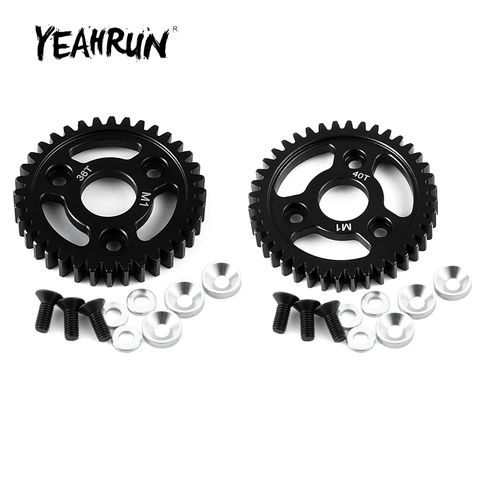 YEAHRUN Steel 36T/38T/40T M1 Spur Gear for Revo 2.5/3.3 Slayer Pro 1/8 RC Car Monster Truck Model Upgrade Parts