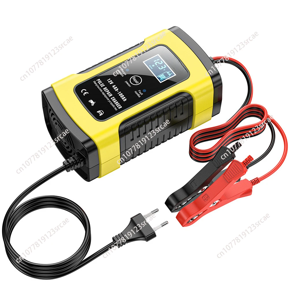 12V 5A Automatic Car Battery Charger Power Pulse Repair Chargers Wet Dry Lead Acid Battery Digital for SUV LCD Display