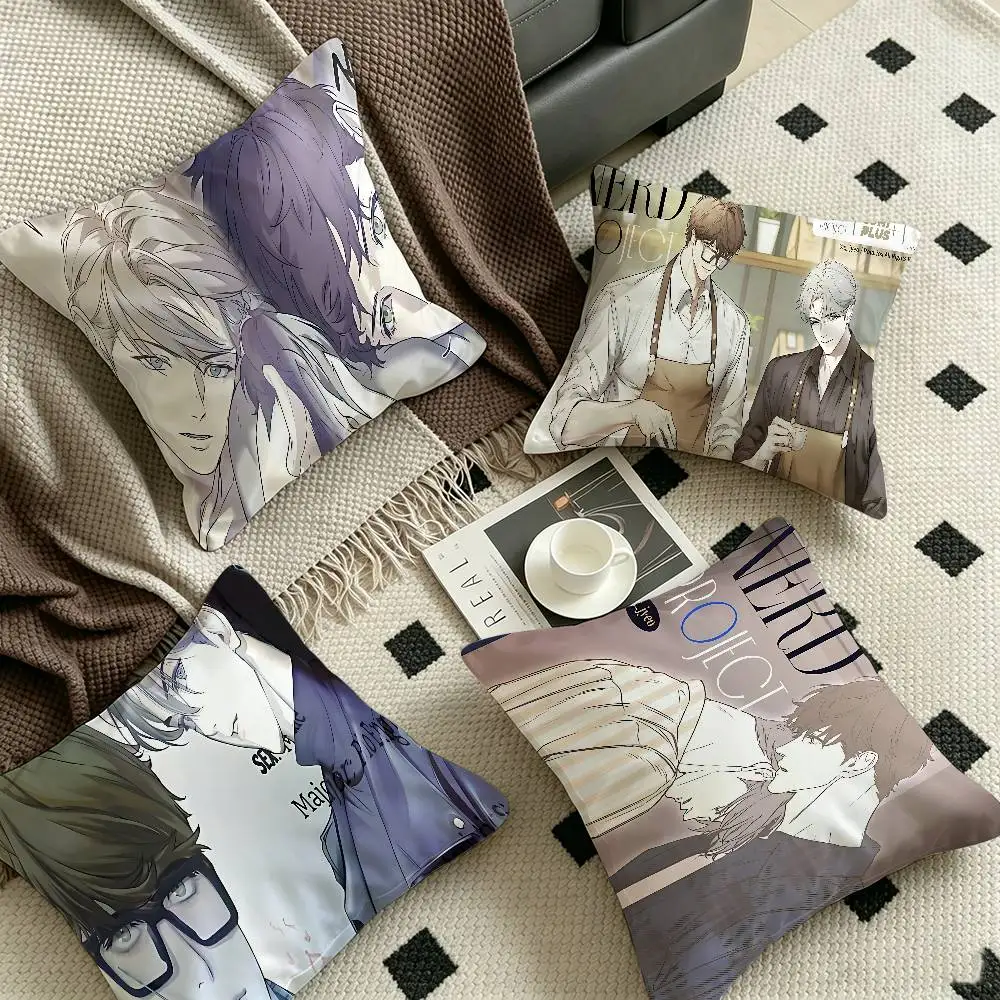 Nerd Project bl Anime Cushion Cover Decorative Pillow Sofa Home Decor case pillow cases