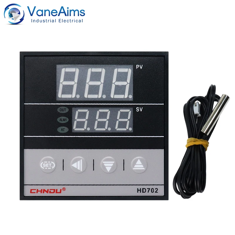 

Pid Thermostat Temperature Controller 85-265vac K Input HD702 Digital Temperature Control Thermoregulator with NTC Sensor 1m/3m