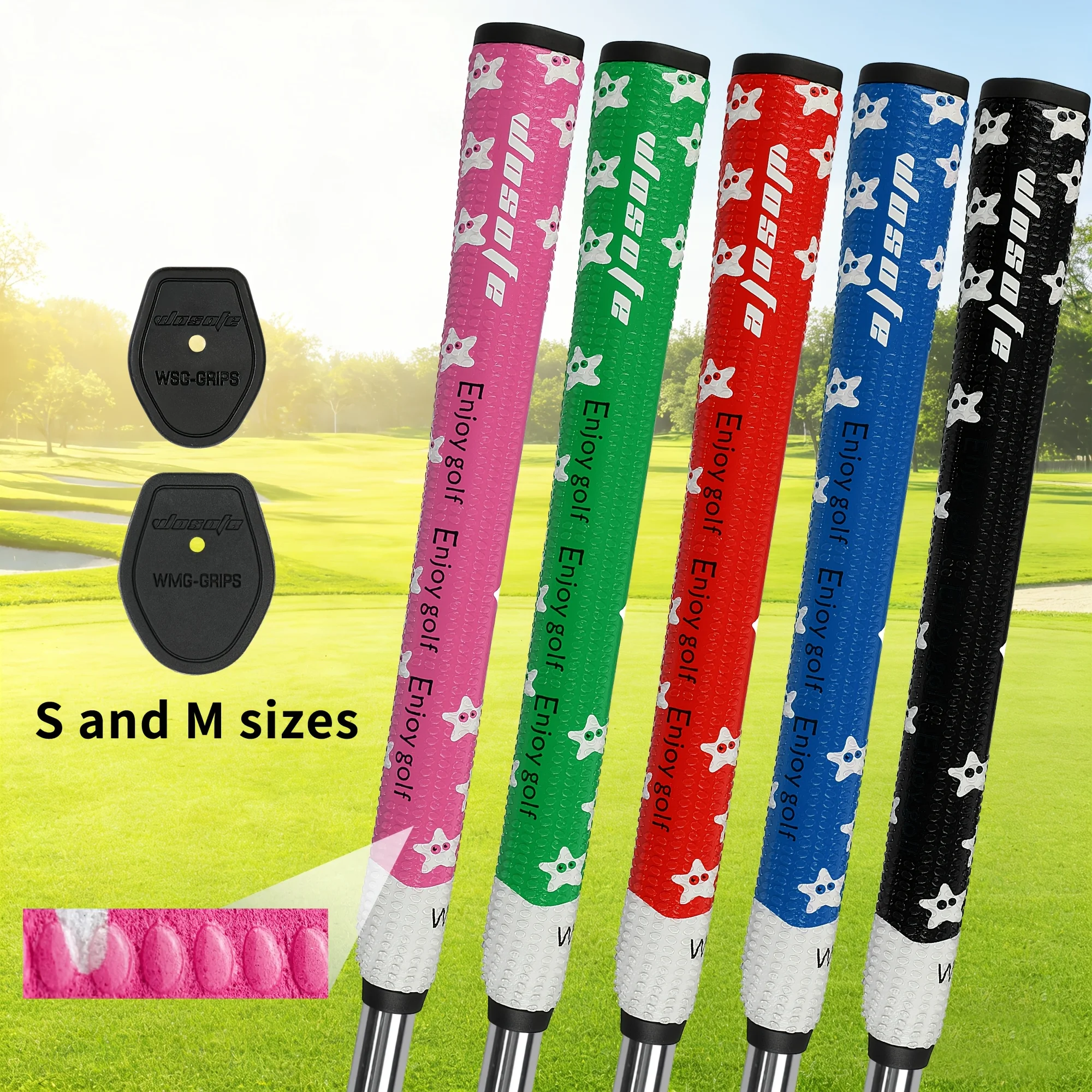 1-alca-de-golfe-para-putter-com-particulas-de-silicone-super-antiderrapantes-e-borracha-eva-com-padrao-de-estrela-do-mar-disponivel-em-2-tamanhos