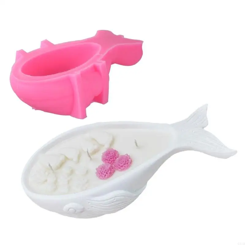 

Fashionable Whale Shaped Sturdy Silicone Mold Accessory for Handmade Easy to Use with Elegant Designs Daily Use