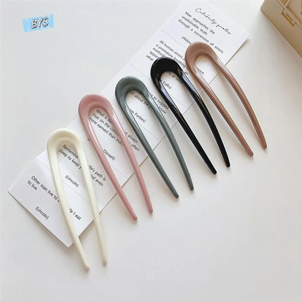 

Simple Geometric Vintage Elegance Disk Hair Acrylic Hair Accessories Hair Fork Hairpins Hair Sticks