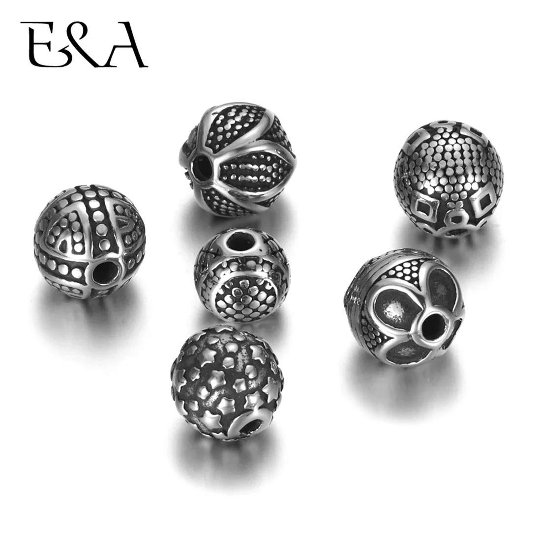 1 piece Stainless Steel Slide Beads Small Hole 2mm for Beaded Bracelet Jewelry Making DIY Bead Spacer Accessories