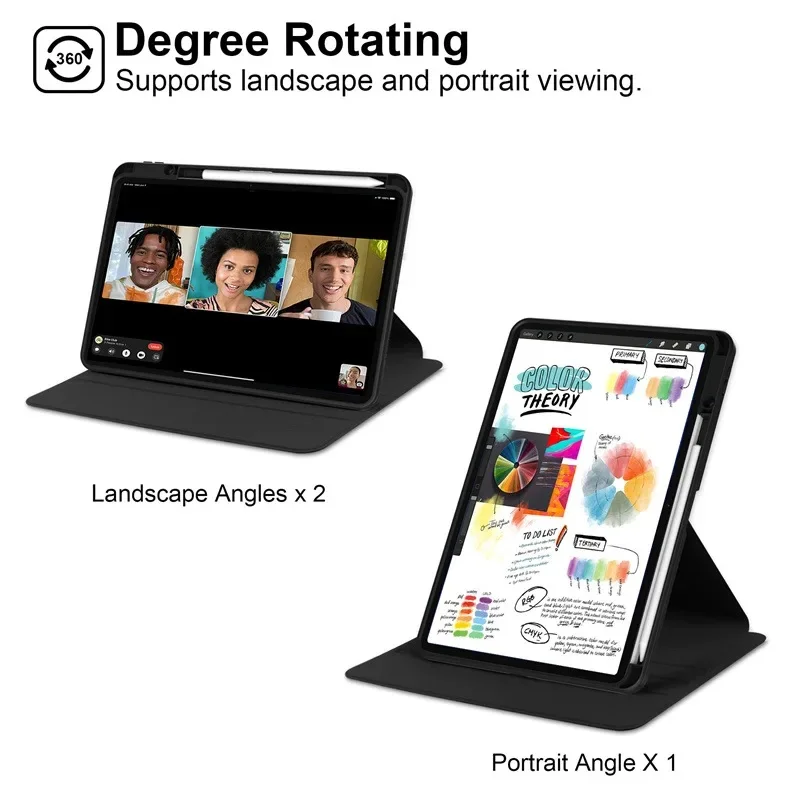 

Чехол для Xiaomi Pad 8 11.2 дюйма, для Mi Pad 8 Pro 2025, вращающийся флип-чехол-подставка, для Xiaomi Pad 7 Pro, Mi Pad 7 2024, с отсеком для стилуса