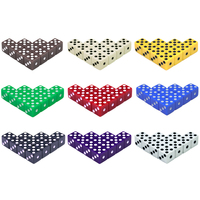 10pcs Standard Plastic 12mm Game White Dice Die Toy New outdoorliving, 9 colors