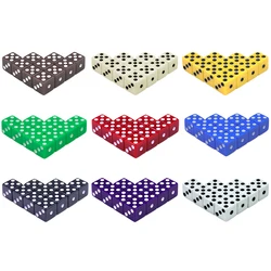 10pcs Standard Plastic 12mm Game White Dice Die New outdoorliving, 9 colors