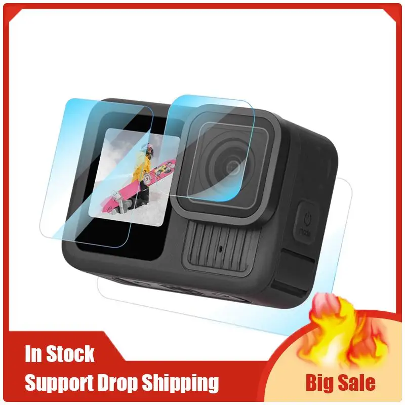 Le migliori offerte per Gopro Hero 13 Protezione per obiettivo schermo Accessori per pellicole antigraffio in vetro temperato trasparente