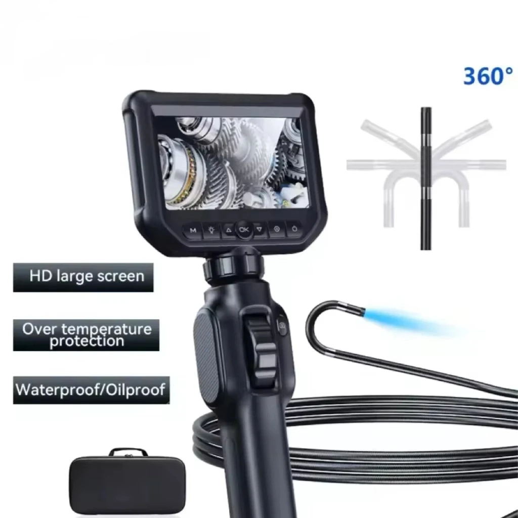 

S43 360 degree rotation industrial endoscope car maintenance high temperature resistant mobile phone HD camera engine cylinder
