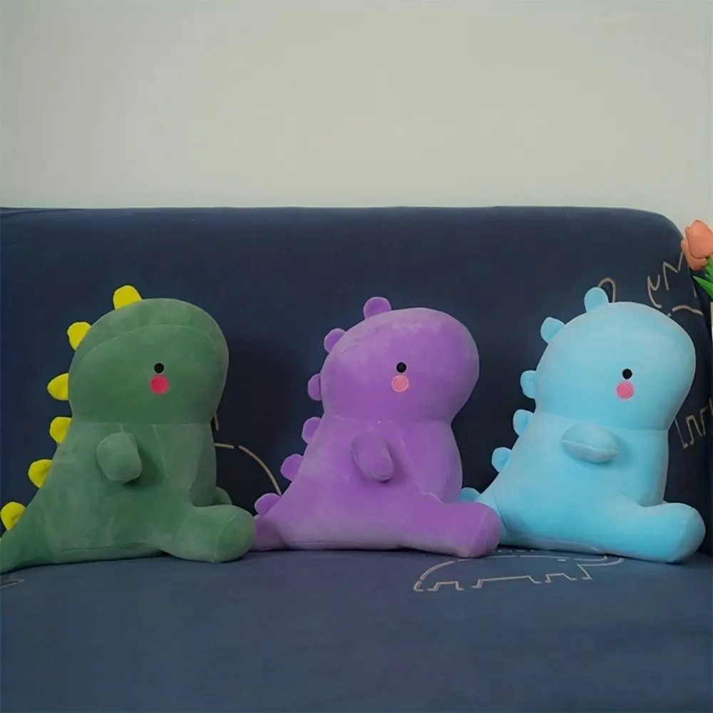 Muñeco de dinosaurio de peluche suave y creativo, muñeco de dinosaurio de dibujos animados de animales de peluche, adornos de juguete de peluche de dinosaurio de 25cm