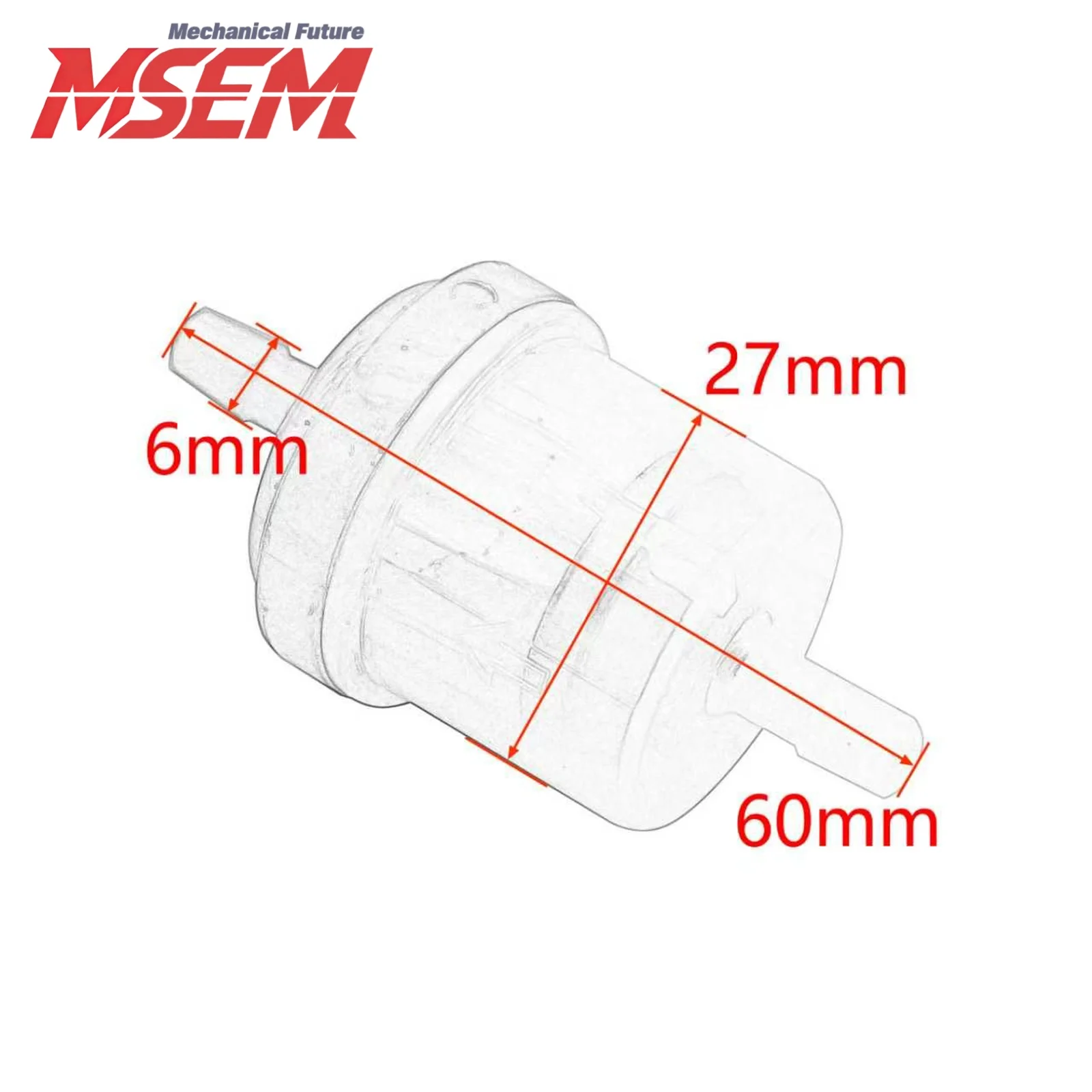100 Pcs Engine Inline Gas Fuel Magnetic Filter Oil Filter With Magnet For Honda Yamaha KTM Kawasaki Suzuki ATV Dirt Bike Parts