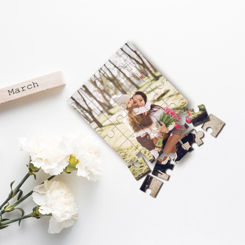 

Customizable Picture 35/150/300/500/1000pcs Parent-child happy hour Personalised Decompression Puzzles Commemorative gifts