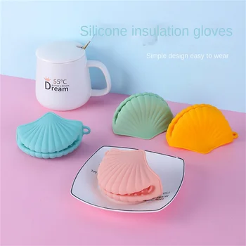 실리콘 핸드 클립 쉘 열 절연 화상 방지 모던 장갑 클립, 주방 유연하고 편안한 사용 오븐 미트 제빵기