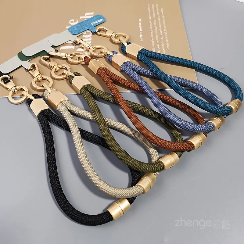 

Adjustable Wrist Phone Lanyard Short Braided Ins Style Minimalist Outdoor