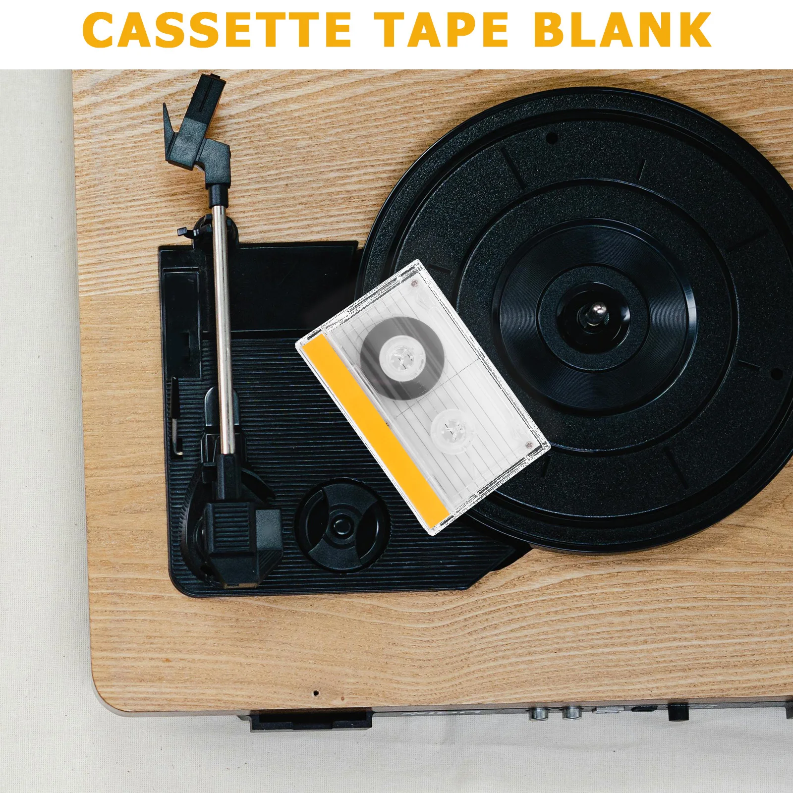 

60-Minute Blank Cassette Tape for DIY Retro Wall Decor Vintage Audio Recording Empty Cassette Tape Decoration Craft